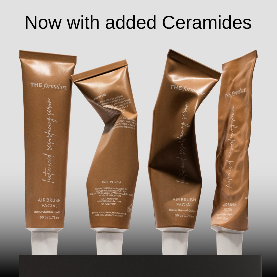 The Formularx Air Brush Facial Lactic acid Exfoliating Serum for instant glowing skin