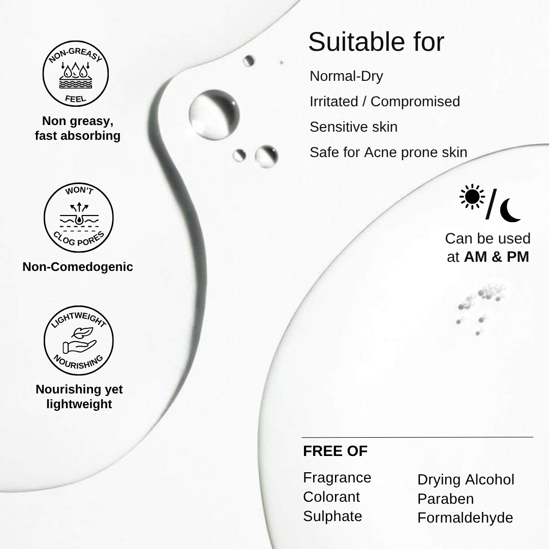 The Formularx Barrier Plus Peptide Ceramide Moisturizer. Non-sticky, non-greasy, non-comedogenic
