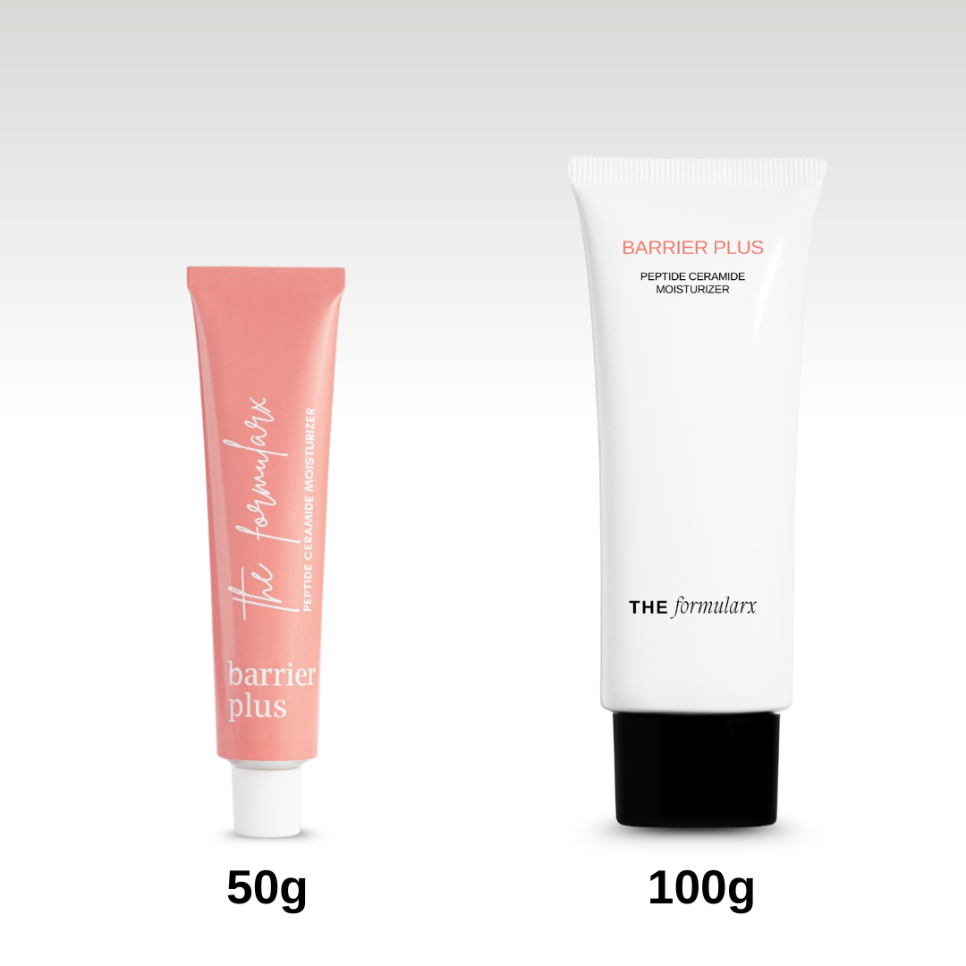 The Formularx barrier plus peptide ceramide moisturizer 50g and 100g