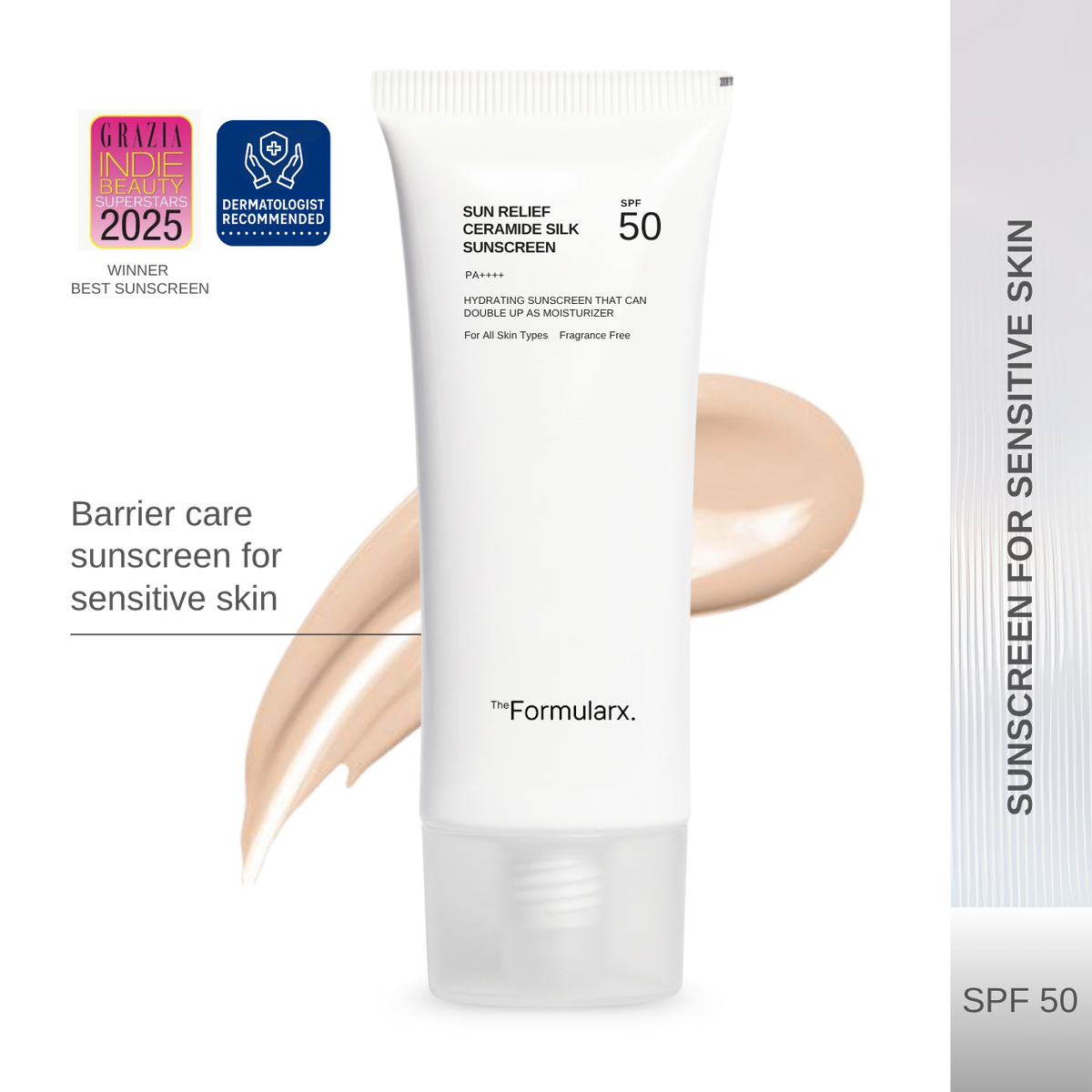 Sun Relief Ceramide Silk Hydrating Sunscreen SPF 50 / PA ++++