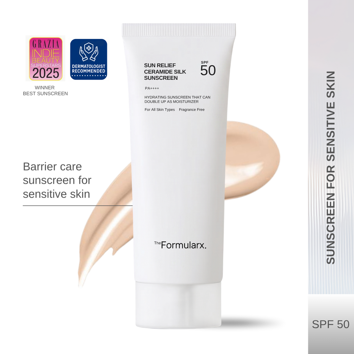 Sun Relief Ceramide Silk Hydrating Sunscreen SPF 50 / PA ++++