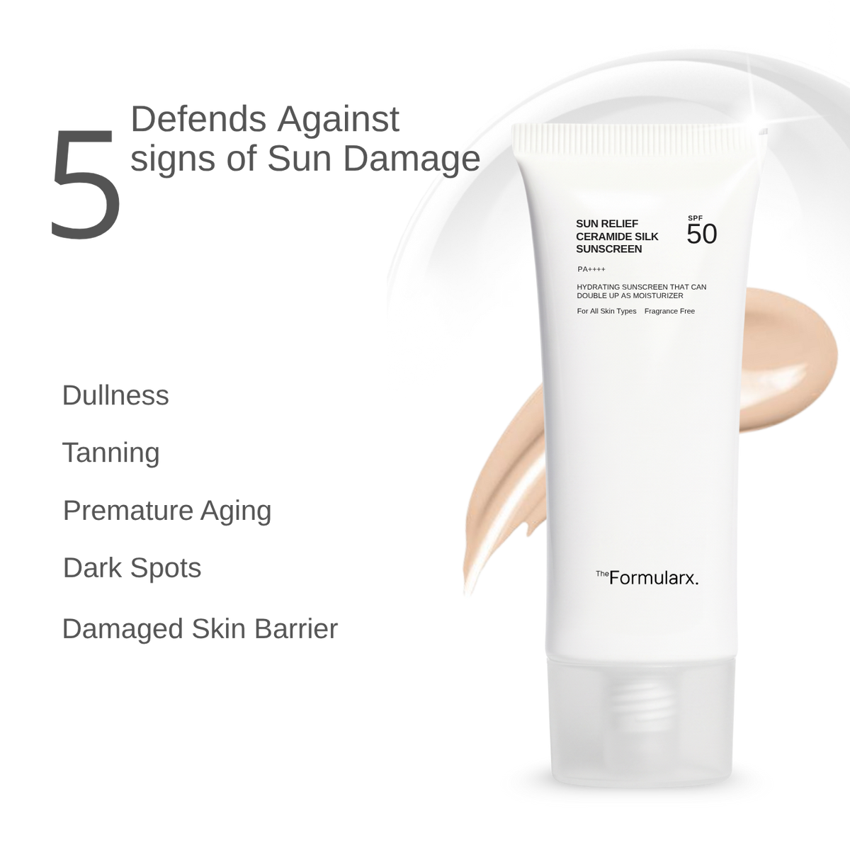 Sun Relief Ceramide Silk Hydrating Sunscreen SPF 50 / PA ++++
