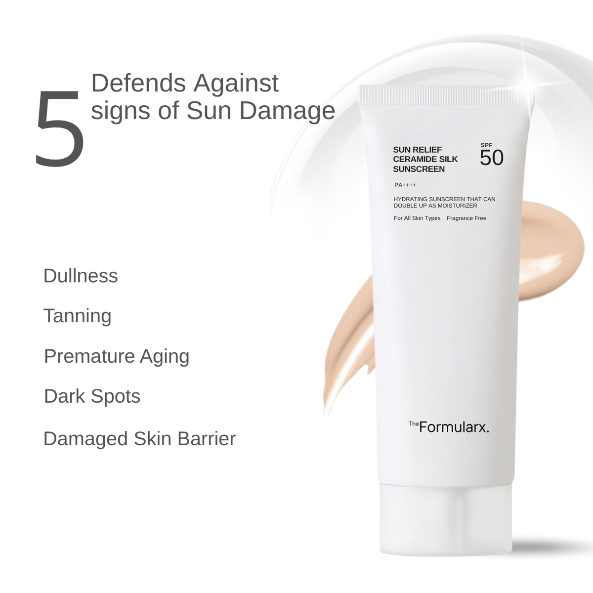 Sun Relief Ceramide Silk Hydrating Sunscreen SPF 50 / PA ++++
