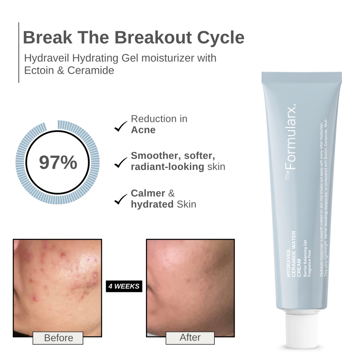 (Pack of 2) Hydraveil Hydrating Gel moisturizer with Ectoin & Ceramide
