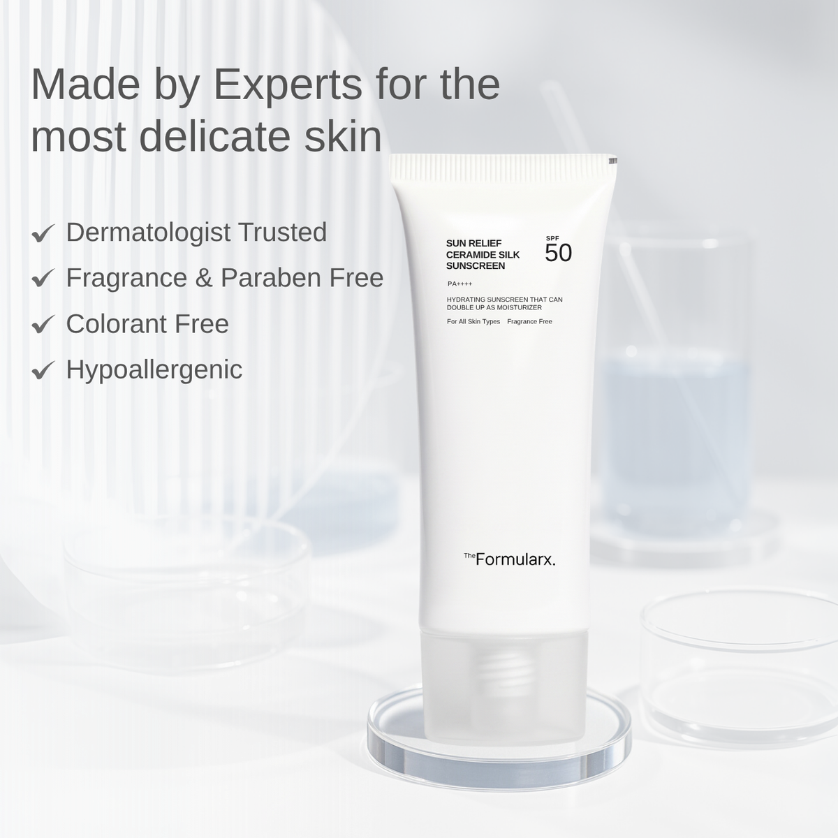 Sun Relief Ceramide Silk Hydrating Sunscreen SPF 50 / PA ++++