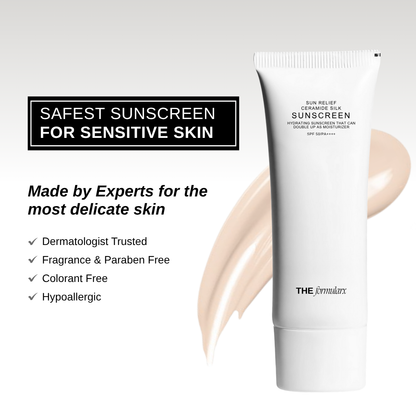 Sun Relief Ceramide Silk Hydrating Sunscreen SPF 50 / PA ++++