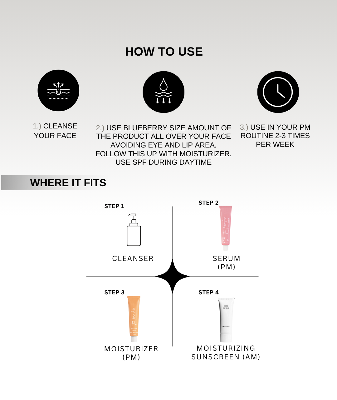 Air Brush Facial Lactic acid Exfoliating Serum