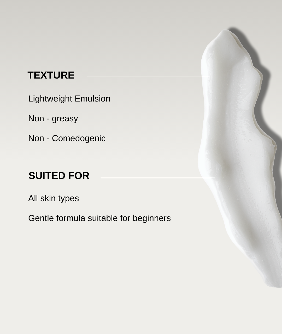 The Formularx air brush facial lactic acid serum texture