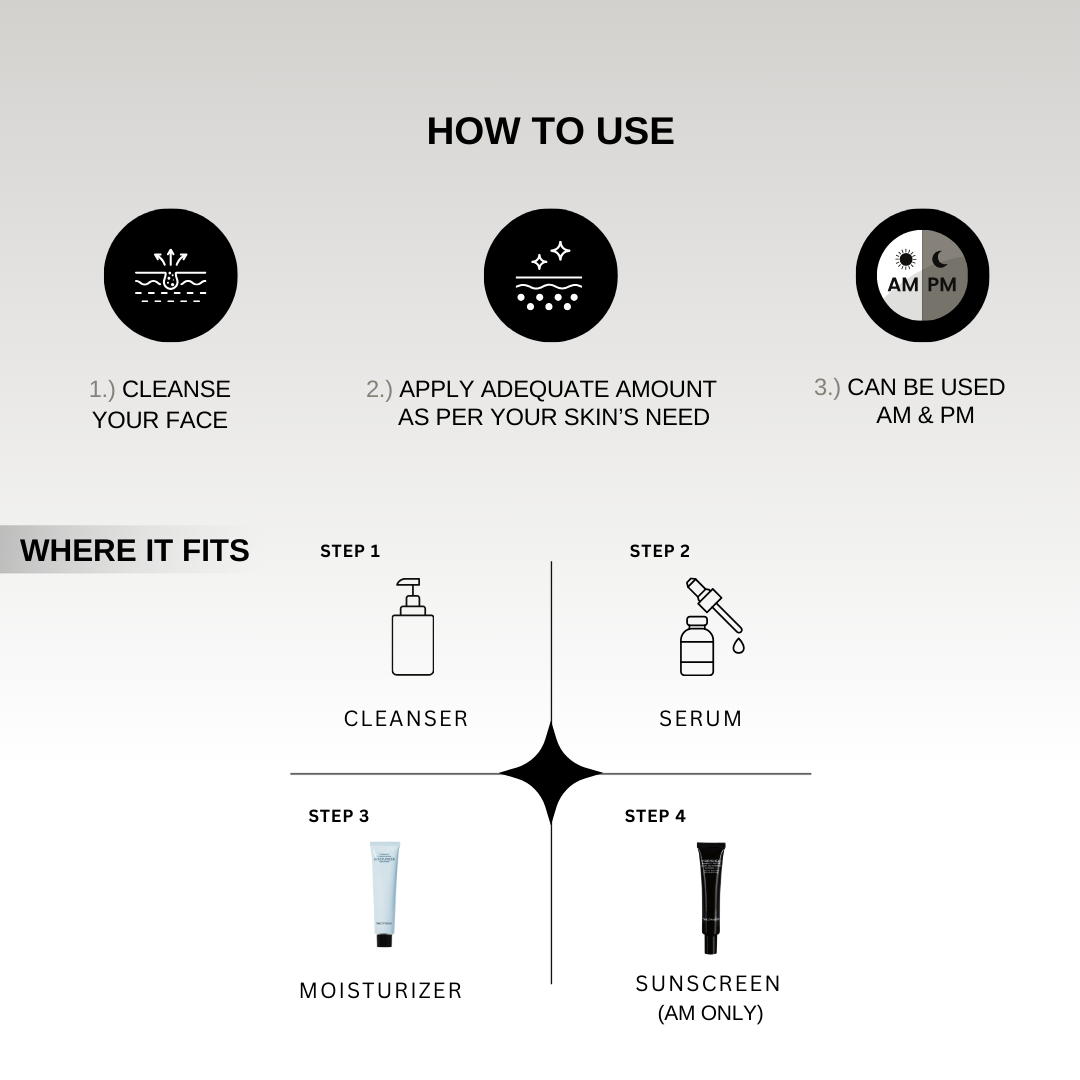 Hydra veil acne & fungal acne safe oil free barrier care moisturizer with ectoin and ceramide how to use
