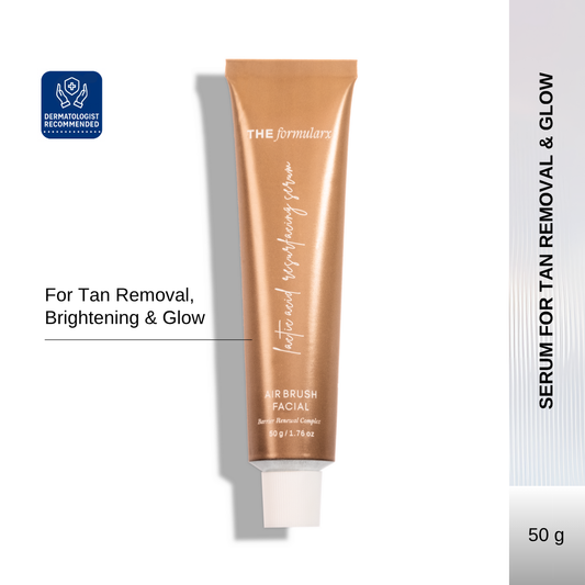 The Formularx Air Brush Facial Lactic acid Exfoliating Serum for glowing skin