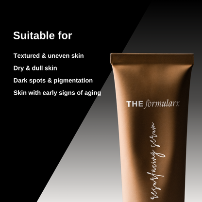 The Formularx Air Brush Facial Lactic acid Exfoliating Serum suitable for all skin types including sensitive skin