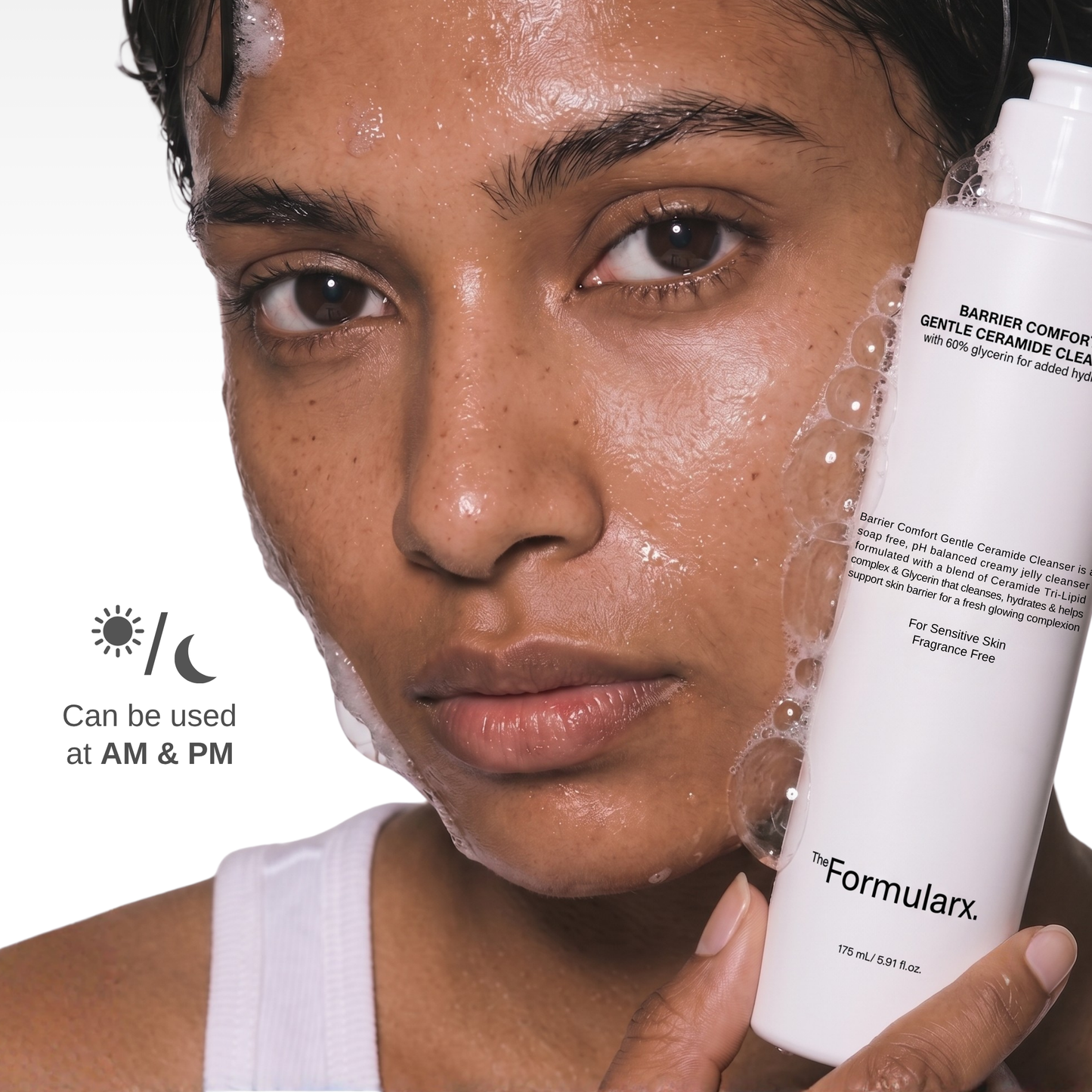 The Formularx Barrier Comfort Gentle Ceramide Cleanser to clean & protect skin barrier