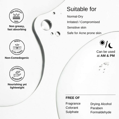 The Formularx Barrier Plus Peptide Ceramide Moisturizer. Non-sticky, non-greasy, non-comedogenic