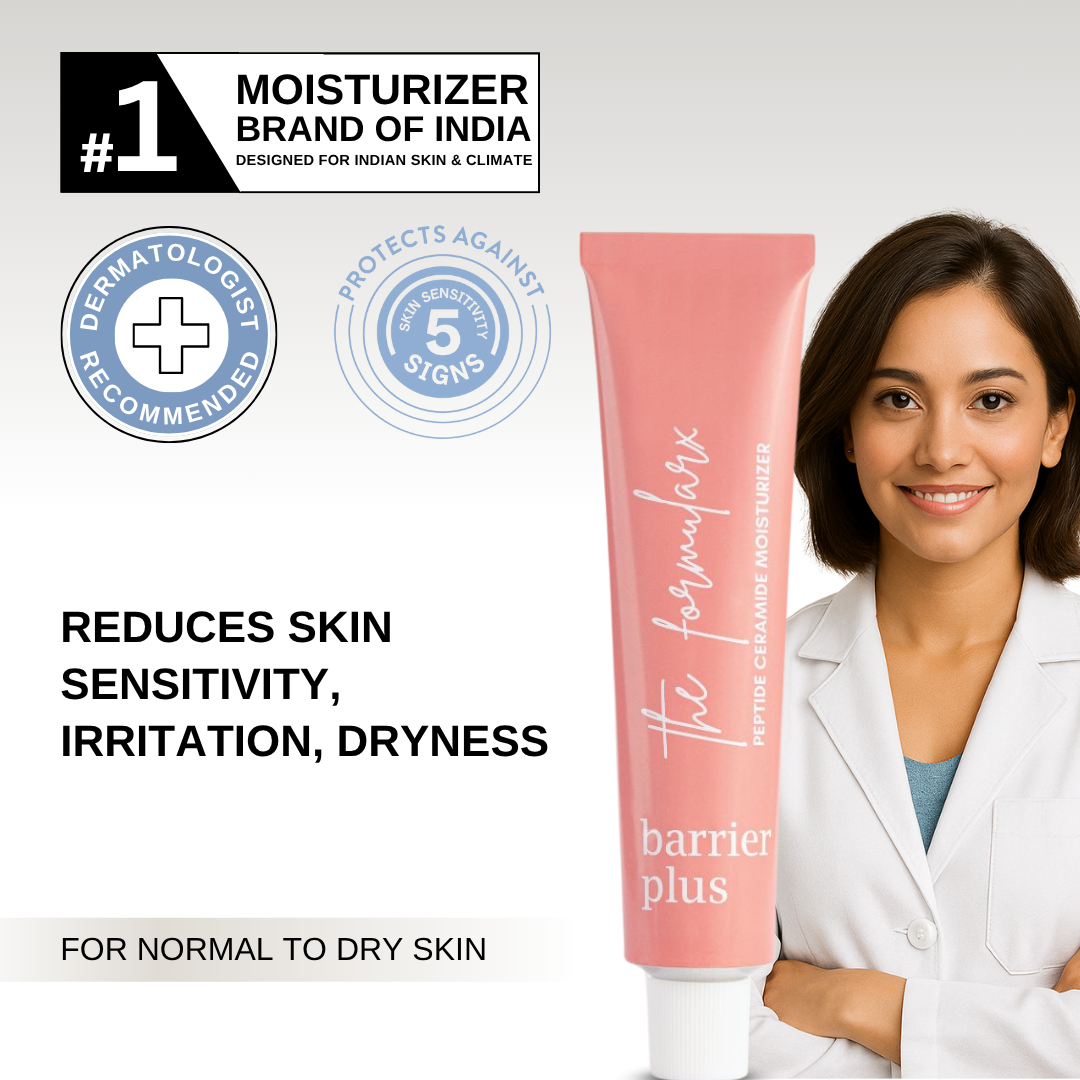 The Formularx Barrier Plus Peptide Ceramide Moisturizer dermatologist recommended skincare for dry, irritated, sensitive skin