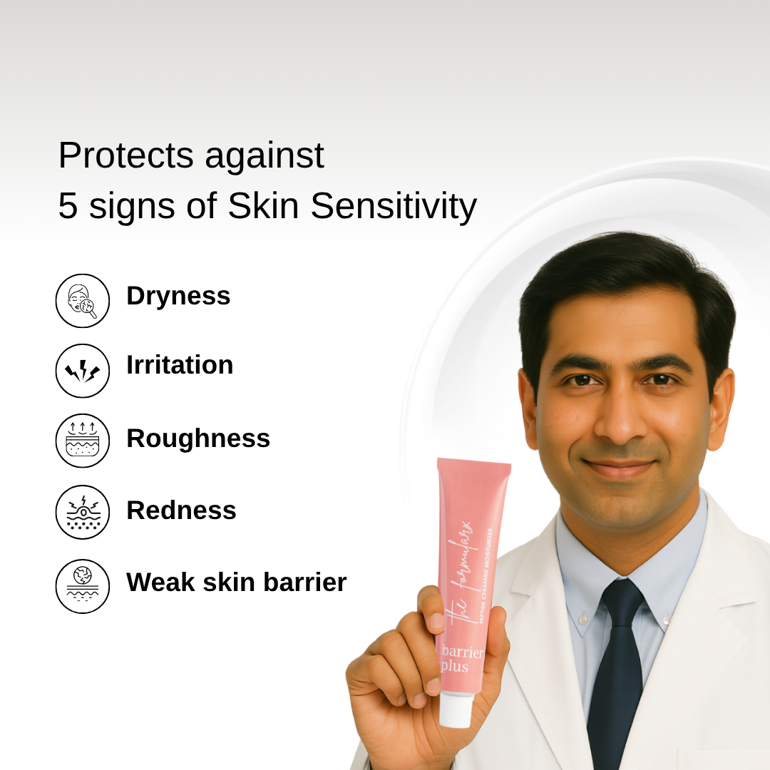 The Formularx Barrier Plus Peptide Ceramide Moisturizer dermatologist recommended skincare to repair damaged skin barrier