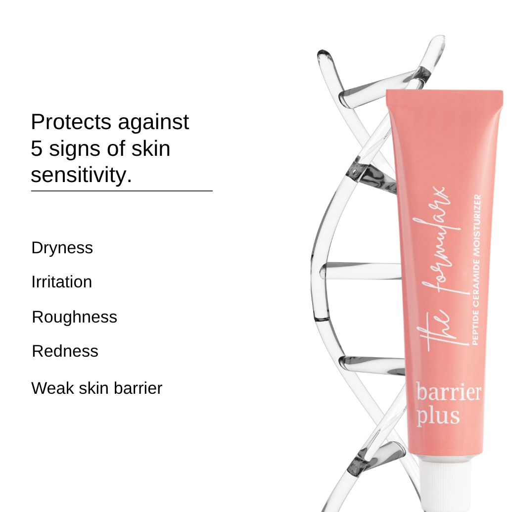 The Formularx Barrier Plus Peptide Ceramide Moisturizer for dry, sensitive, and damaged skin barrier