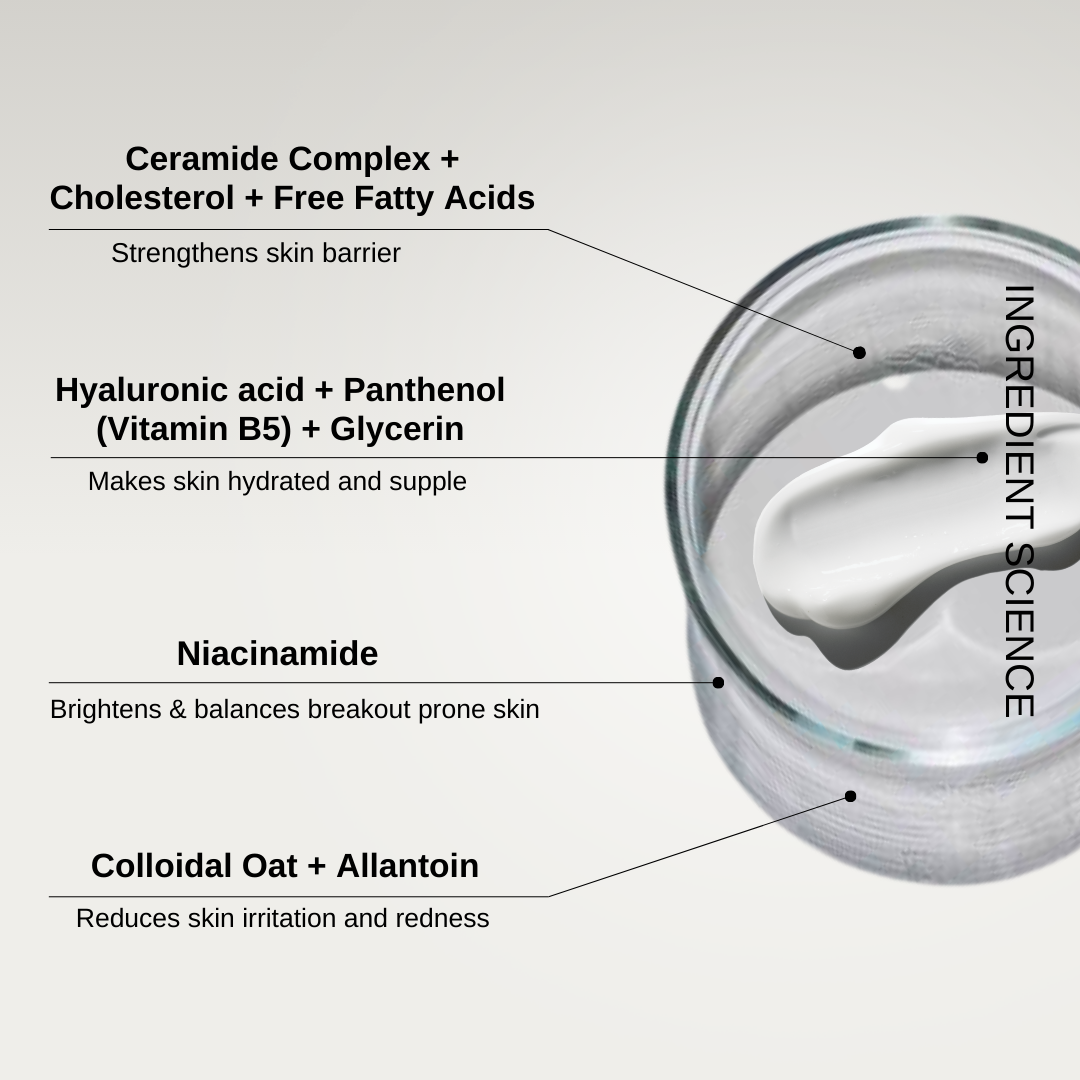 The Formularx Barrier Relief Lightweight Ceramide Moisturizer Ingredients