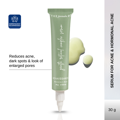 The Formularx Gentle Retinol Complex Serum for acne, dark spots, enlarged pores, wrinkles, and fine lines