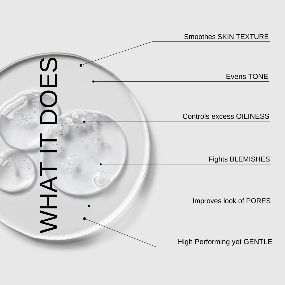 The Formularx Glycolic acid Salicylic acid AHA BHA Exfoliator skin benefits