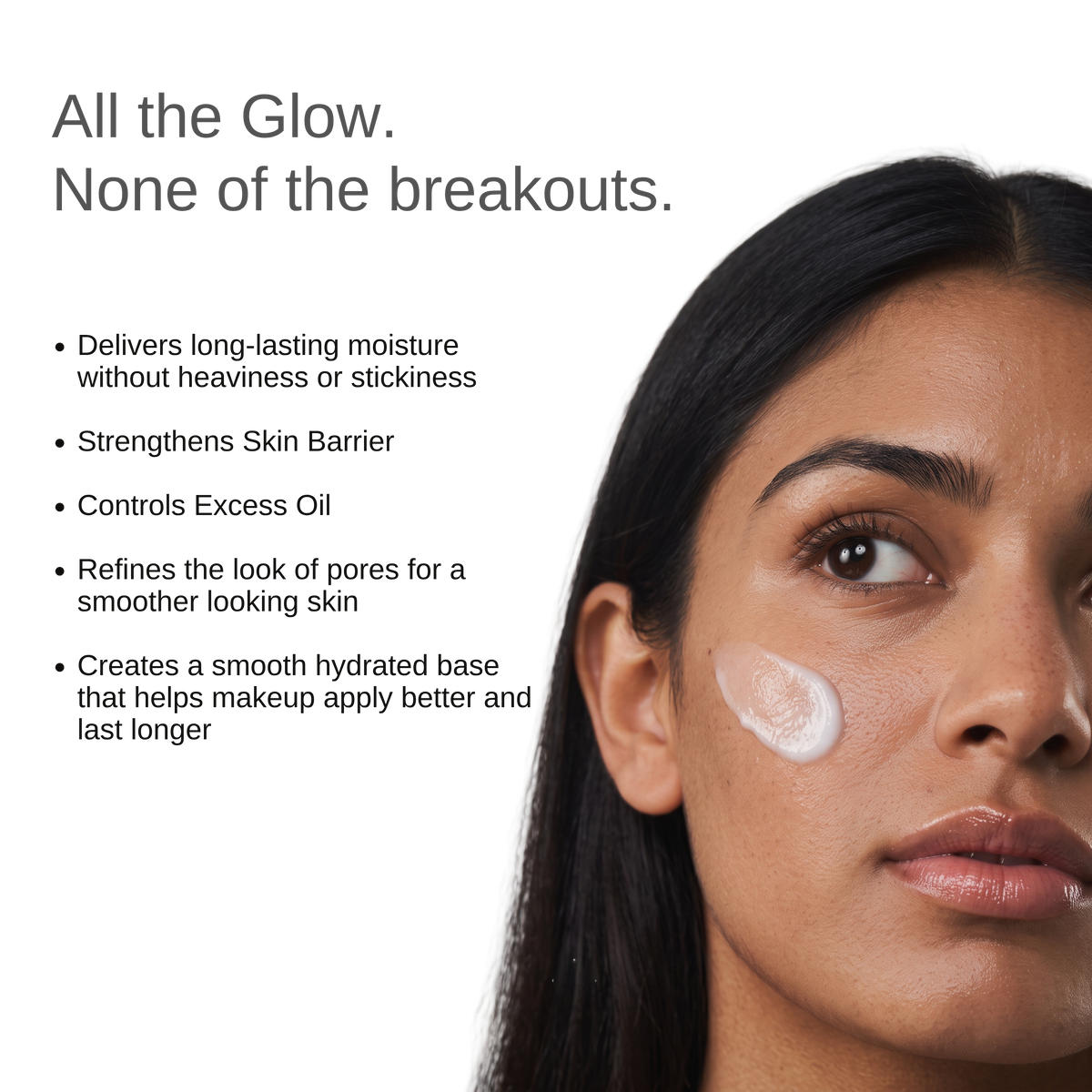The Formularx Hydra Veil Plus Ceramide Aqua Glow Moisturizer for a dewy glowing skin