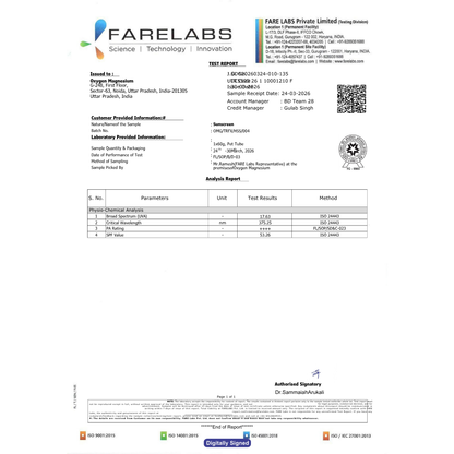 The_Formularx_Hydrashield_susncreen_test
