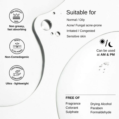 The Formularx Hydraveil Hydrating Ceramide Gel Moisturizer. Non-sticky, non-comedogenic, and lightweight