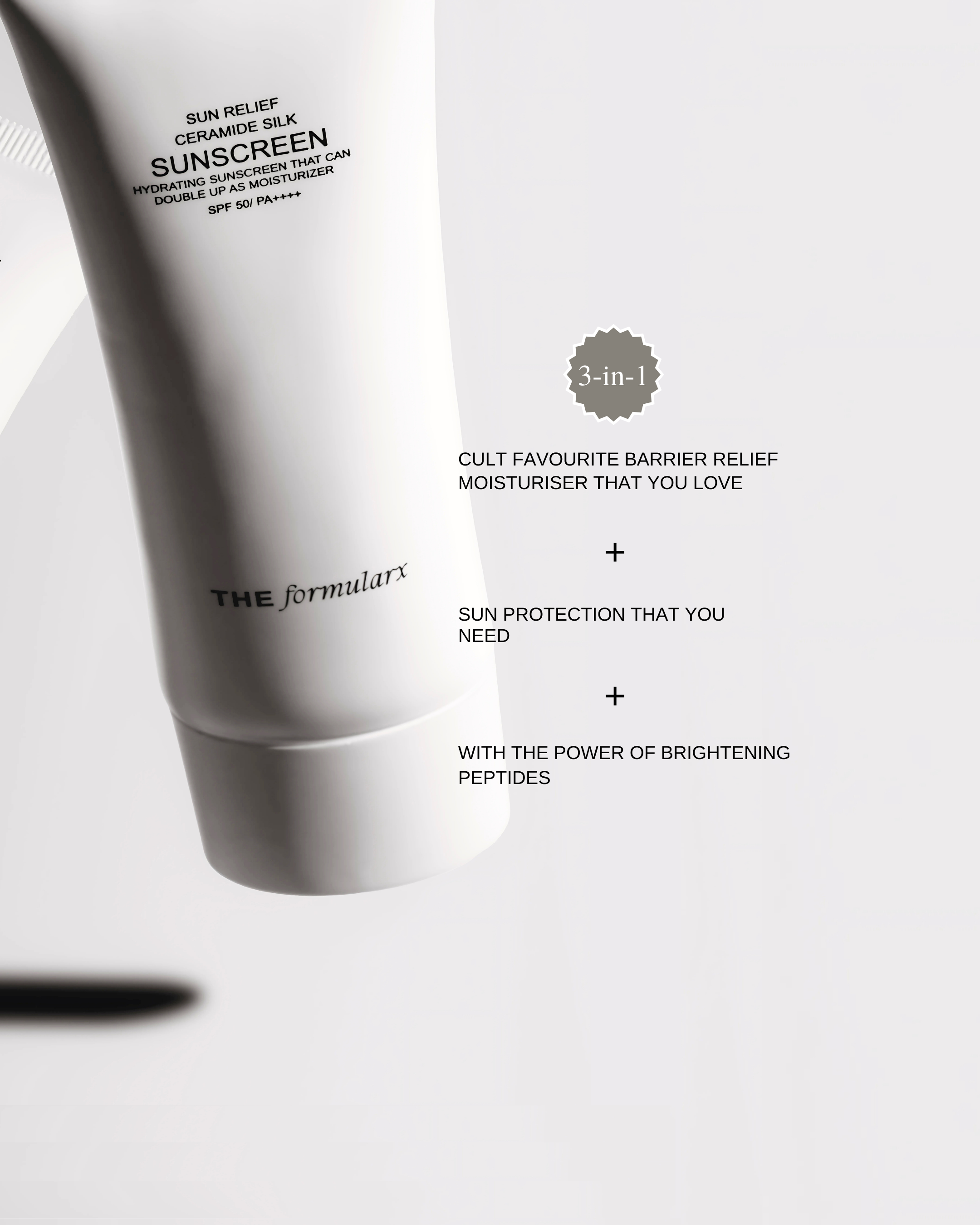 The Formularx Sun Relief Ceramide Silk Moisturizing Sunscreen 