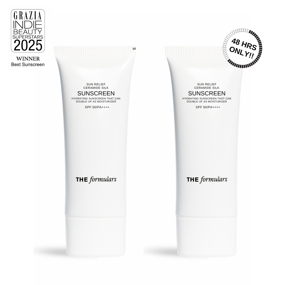 The Formularx Sun relief ceramide silk sunscreen limited pack of 2 