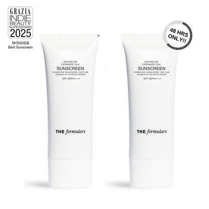 The Formularx Sun relief ceramide silk sunscreen limited pack of 2 