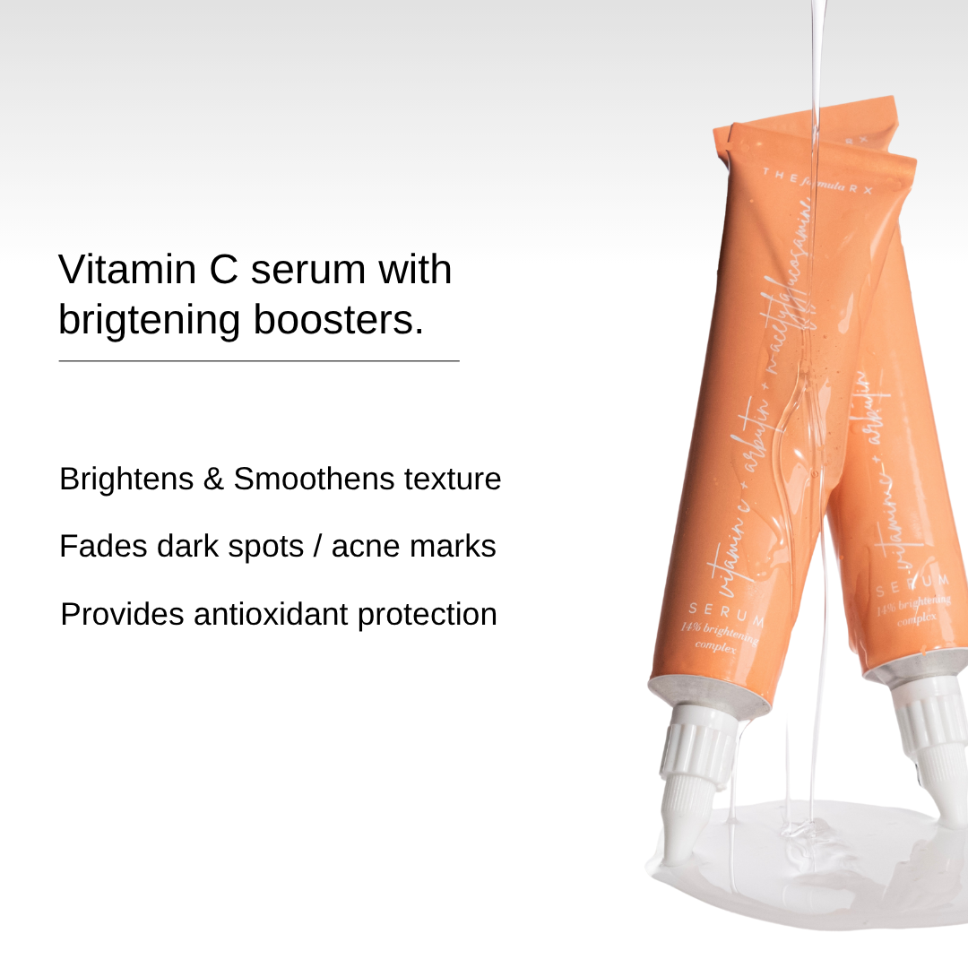 The Formularx Vitamin C Brightening Serum with Arbutin & Nag for glowing skin